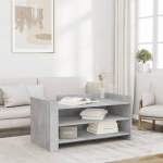 Diivanilaud, betoonhall, 100 x 50 x 50cm, tehispuit