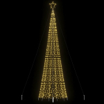 Led-j&otilde;ulupuu naeltega 1534 led-i soe valge 500 cm