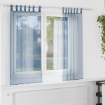 Aasadega voilee kardinad 2 tk, kuninglikult sinised, 140 x 175 cm