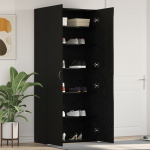 Jalatsikapp must tamme 80x35,5x180 cm t&ouml;&ouml;deldud puit