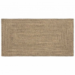 Alavaibad ristk&uuml;lik looduslik ja must 80 x 150 cm dužuut