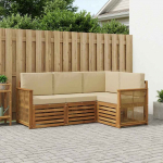 Diivanikomplektid padjaga 4 pcs Tugev akatsiapuu