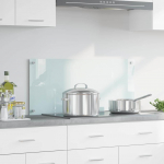 K&ouml;gi splashback valge 90 x 40 cm karastatud klaas