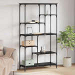 Raamatukapp Must tamm 99 x 35,5 x 176 cm Tehispuit