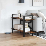 Raamatukapp Suitsetatud tamm 100 x 33,5 x 64 cm Tehispuit