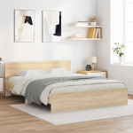 Voodiraam peatsiga Sonoma 152 x 203 cm Tehispuit