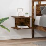 &Ouml;&ouml;kapp 2 tk suitsetatud tamm 40 x 30 x 25 cm tehispuit