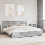 Voodiraam peatsiga sahtliga Betoonhall 200 x 200 cm Tehispuit