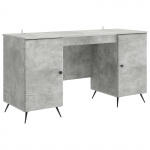 Laud riiuliga uksega Betoonhall 142,5 x 50 x 75 cm Tehispuit