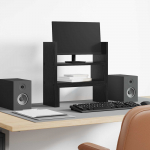 Monitori Laua Alus Must tamm 40 x 17 x 41 cm Tehispuit