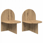 &Ouml;&ouml;kapp 2 pcs Artisan tamm 48 x 49 x 65 cm T&ouml;&ouml;deldud puit