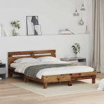 Voodiraam peatsiga Vana puit 140 x 200 cm Tehispuit