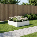 Aia istutuskast valge 100 x 100 x 30 cm k&uuml;lmvalmistatud teras