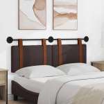 Rippuv voodipeats &Uuml;ksv&auml;rviline Tume pruun 150 x 55 x 5 cm Antiik PU
