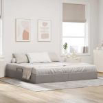 Ottomani voodiraam Pruunikashall 200 x 200 cm kangas