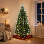 J&otilde;ulupuu tuled 180 LED-i K&uuml;lm valge 180 cm