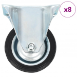 Fikseeritud rattad, 8 tk, 75 mm