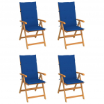 Aiatoolid, 4 tk, s&uuml;gavsiniste istmepatjadega, tiikpuu
