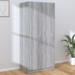 Riidekapp, hall sonoma tamm, 80 x 52 x 180 cm, tehispuit