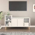 Telerikapp, valge, 100 x 35 x 55 cm, tehispuit