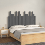 Seinale kinnitatav voodipeats, hall, 127,5x3x80 cm, m&auml;nnipuit