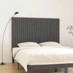 Seinale kinnitatav voodipeats, hall, 166x3x110 cm, m&auml;nnipuit
