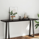 Lauaplaat, tumepruun, 160x50x(2-6) cm, t&ouml;&ouml;deldud t&auml;ispuit