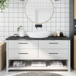 Vannitoa tasapind, tumepruun, 160x50x(2-4)cm t&ouml;&ouml;deldud t&auml;ispuit