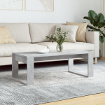 Diivanilaud, betoonhall, 102 x 50 x 35cm, tehispuit