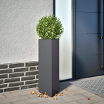 Aia taimekastid 2 tk antratsiithall kolmnurk 30x26x75 cm teras