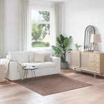 Libisemisvastane Shaggy Vaip Pruun 160 x 160 cm PP