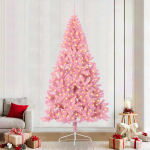 Tehis pre-lit j&otilde;ulupuu koos 300 LED-iga Roosa 240 cm PVC
