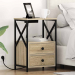 &Ouml;&ouml;lambi kapp 2 tk sonoma tamm 40 x 31 x 60 cm tehispuit