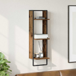 Seinariiul riiuliga Vana puit 30 x 25 x 100 cm Tehispuit