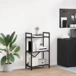 Raamatukapp Must tamm 56 x 34 x 96 cm Tehispuit