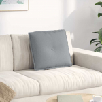 Seljatugi padi helehall 50 x 19 x 45 cm kangas