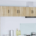 K&ouml;&ouml;gikapp riiuliga uksega sonoma tamm 80 x 31 x 40 cm tehispuit
