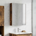 Vannitoa peeglikapp Suitsetatud tamm 33 x 11,5 x 50 cm