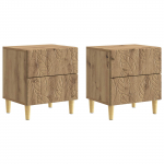 &Ouml;&ouml;kapp 2 pcs Artisan tamm 43 x 34,5 x 48 cm Tehispuit