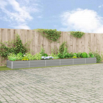 Taimekast helehall 195 x 100 x 45 cm tsinkteras