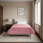 Talve tek Roosa 140 x 220 cm Mikrokiud ja Teddy villa
