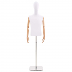 Reguleeritav 170-242 cm Mannekeen Pea ja Alusega Mees PP Valge