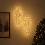 J&otilde;ulufiniaalne valgus 2 tk 640 LED-i Soe valge