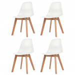 S&ouml;&ouml;gitoolid 4 tk, valge, plast