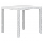 Aialaud 79 x 79 x 72 cm rotangi v&auml;limusega plast, valge
