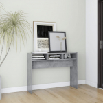 Konsoollaud, betoonhall, 105x30x80 cm, tehispuit
