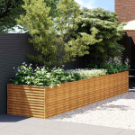 Taimekast, 479 x 100 x 69 cm, corten-teras