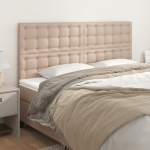 Voodipeatsid 4 tk, cappuccino, 100x5x78/88 cm, kunstnahk