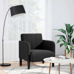 K&auml;etugedega diivanitool, must, 54 cm, samet
