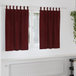 Pimendavad kardinad 2 tk veinpunane 140 x 140 cm samet